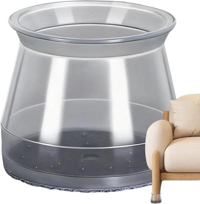 Meubelpoten Beschermers - Stoelpoothoezen Vilt - Vloer Beschermen - Antislip Geluiddempend - 40x40x40 mm - Transparant