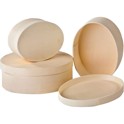 VBS Spaandoos "Ovaal", set van 3