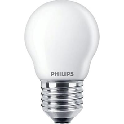 Philips LED lamp - Kogellamp met E27 fitting - Warmwit licht: 2700K - 40W - Mat glas
