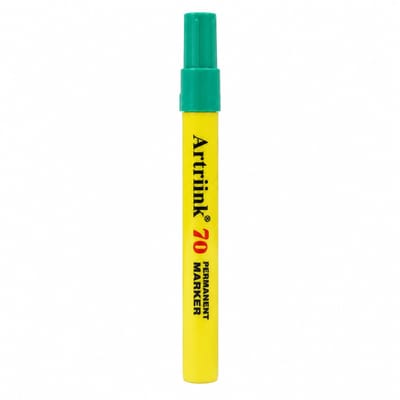 Oliebestendige marker - groen, 1 stuk - enkele punt, waterbestendig en sneldrogend - basisverpakking