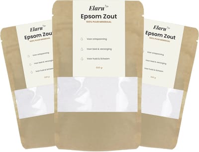 Epsom Zout - Badzout voor Voetenbad - 2,5kg (5 x 500gr) - 100% Zuiver - Bitterzout - Ontspannend Badzout - Magnesiumsulfaat - Epsom Salt