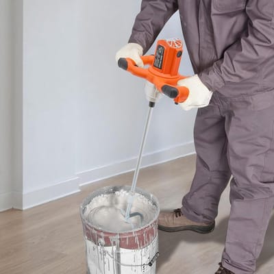 Elektrische Mixer - Krachtige Roerder - Materiaal Mengen - 6 Snelheden Instelbaar - 2100W Vermogen - Oranje