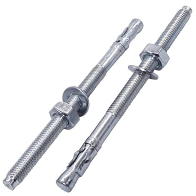 Verzinkte Wigankers M10 x 160 mm - Set van 4 - Stevige Metalen Pluggens voor Bouw en Thuisprojecten