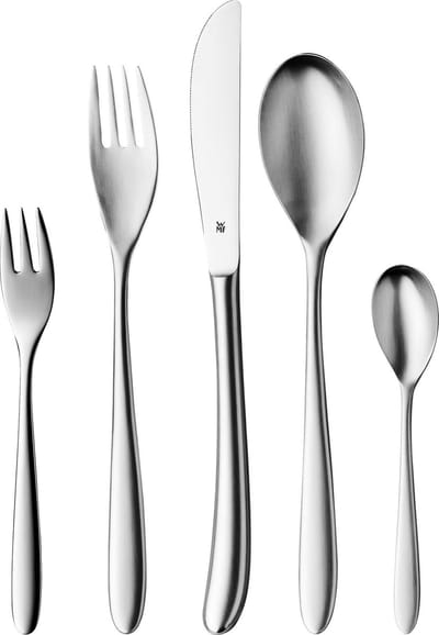 WMF Silk Bestekset - 30-delig - Mat RVS - Voor 6 Personen - Vaatwasserbestendig