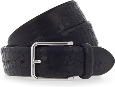 b.belt Riem Karl Ledergürtel W100 Black Zwart