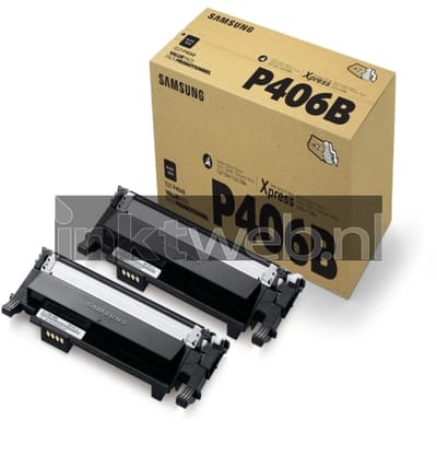 Samsung CLT-P406B/ELS (SU374A) Toner 2x Zwart - Multipack