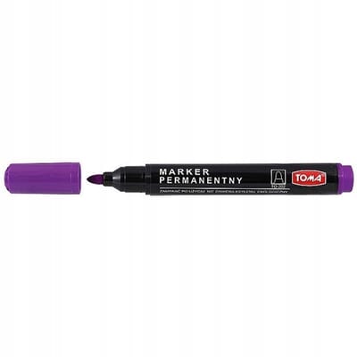 Toma Permanente Marker Paars 1,5 mm - Fleskleur
