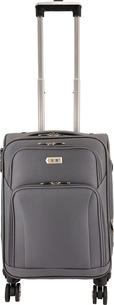 SB Travelbags Zachte Handbagage koffer – 55 cm – Expandable – Grijs