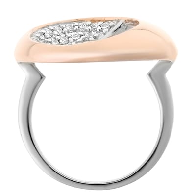 Orphelia Dames 925 Sterling Zilveren Ring - Zilver/Roze ZR-3907