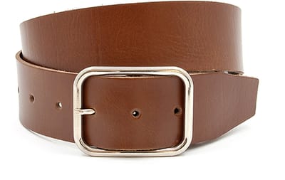 Brede lederen heupriem cognac - Dames riem - 5 cm breed - Leer - Brede riem - Casual - Maat 90