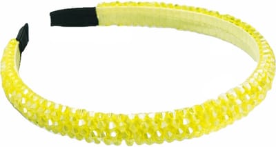 Strass Diadeem - Geel | Party Collectie | Kunststof / Polyester | Fashion Favorite