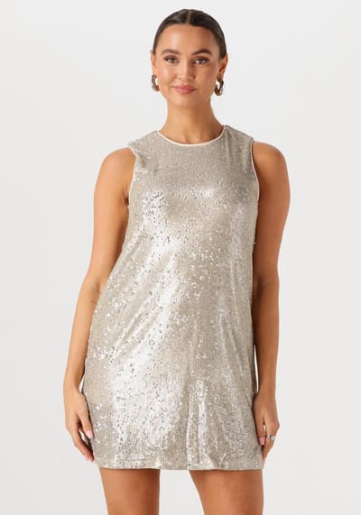 My Essential Wardrobe Ednamw Dress Dames - Jurk - Goud - Maat 36