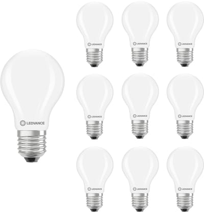 Ledvance LED Lamp A60 Filament E27 - 5.9W 806lm 4000K Mat Glas - Ø60mm - Dimbaar - Geschikt voor keuken, kantoor, vergaderruimte - 10 stuks