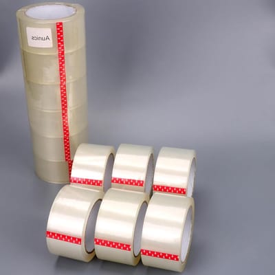 Transparant plakband 6 rollen - 68 MTx50 mm - Extra sterk - Verpakkingstape - 408 meter - Tape pakketten