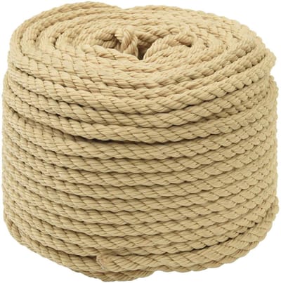 vidaXL - Boottouw - 8 - mm - 100 - m - Naturel