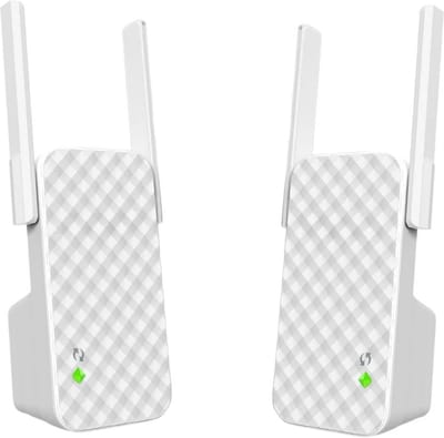 Wifi Versterker Stopcontact - Wifi Stopcontact 300 Mbit/s - Wifi Repeater Met 2 x 3dBi externe antennes - Internet Booster - Wifi Extender