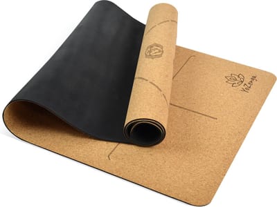 YoZenga Chakra Yoga Mat | Premium Natuurlijk Kurk | Antislip & Schokabsorptie | Inclusief Draagriem | Duurzaam & Eco-vriendelijk