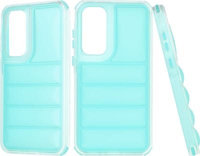 Hoesje geschikt voor Samsung Galaxy A35 - Techsuit Wave Shield Shockproof Hard Case Back Cover - Turquoise