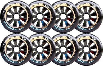 Skeeler Wielen - Vervangende Wieltjes - Soepel Skaten - Duurzaam PU Materiaal - 90mm 100mm 110mm - Zwart