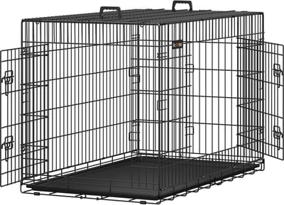 XXL hondenbench met 2 deuren – Zwart Inhoud Verpakking