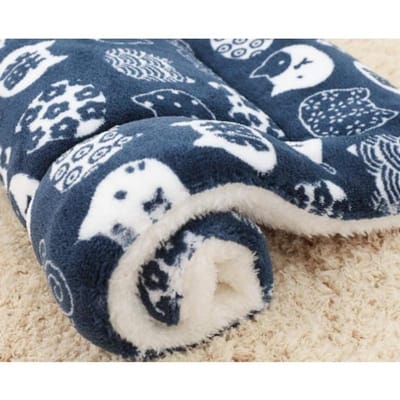 Huisdier Slaapmat Hondenbed Kattenbed Zacht Haar Verdikte Deken Pad Fleece Thuis Wasbaar Warm Beer Patroon Deken Huisdierbenodigdheden 32X25CM