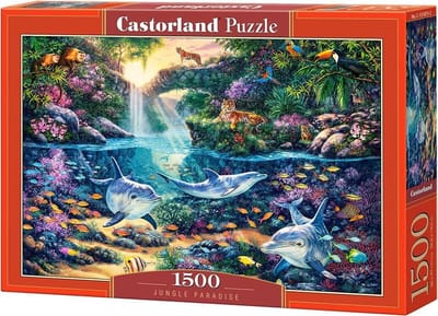Castorland Jungle Paradise – Puzzel – 1.500 stukjes – Satijnen afwerking – Perfecte pasvorm – Europese kwaliteit