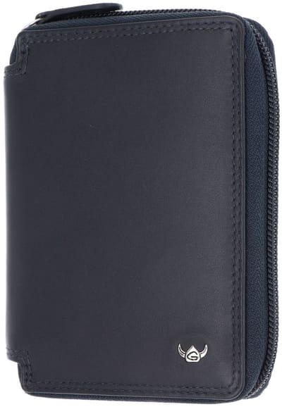 Golden Head Leren portemonnee Polo RFID Protect RV-Börse 3315 Marineblau donkerblauw
