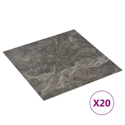 vidaXL - Zelfklevende - Vloerplanken - Meerkleurig - 30,5 - x - 30,5 - cm - 20 - st - PVC