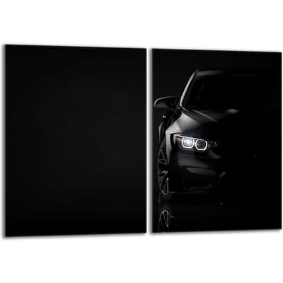 TMK ArtDeko - Beschermplaat voor fornuis - 2x 40x52 - Glas - Veelzijdig