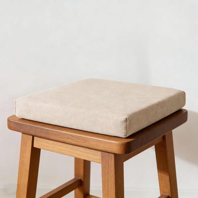 Bankkussen Linnen - Zitkussen Bank - Comfortabel Zitten - Antislip Onderkant - 70 x 160 cm - Beige