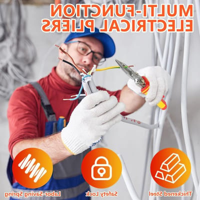 9-in-1 Stripping Pliers met Flowmeting, Multifunctionele Striptangen voor Tension Testing, Draadstrippen en Wikkelen