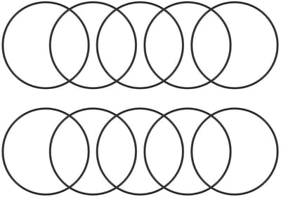 10 Stuks Nitrile Rubber O-Ringen, 78mm Buitendiameter, 73mm Binnendiameter, 2.4mm Dikte - Ideaal voor Lekkagepreventie, Sanitair en Auto Toepassingen