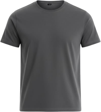 OMBRE T-shirt - Regular Fit - Katoen - Korte Mouw Grafiet S