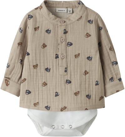 NAME IT - NBMDUTTY LS SHIRT BODY - Baby - Blouses / Overhemden - Maat 56