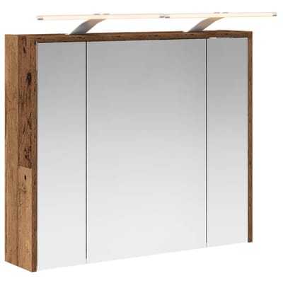 vidaXL - Badkamerspiegelkast - Oudhout - 73,5 - x - 16 - x - 62,5 - cm - Bewerkt - hout
