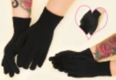 Warme fijne handschoenen - Zwart - 2 stuks - Small