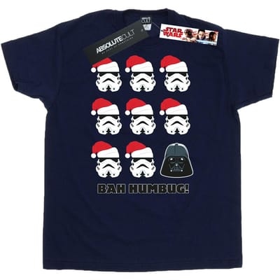 Star Wars Heren Kerstmis Humbug T-Shirt (Marineblauw)