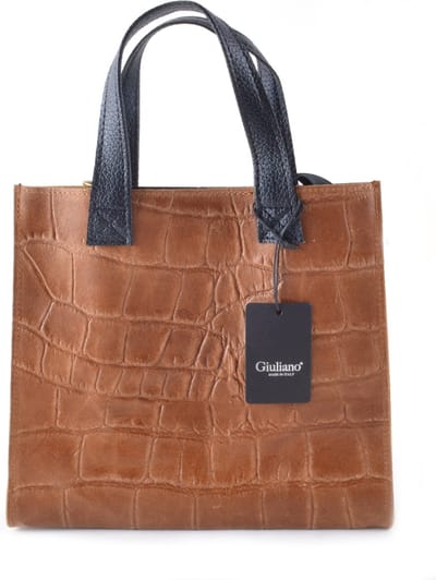 Giuliano handtas Geneviève - Bruin - Dames - Made in Italy