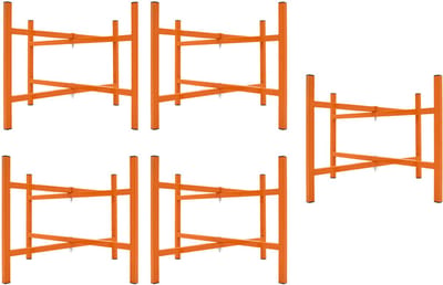 Opklapbare mortelstandaards - oranje - 500mm - set van 5