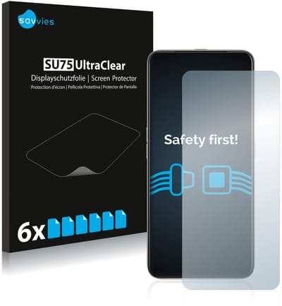 Savvies - Screenprotector voor Oppo Reno 2 Z - Folie Beschermfolie transparant 6 Stuks