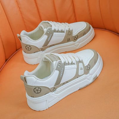 Kleine Witte Schoenen Lente Nieuwe Sportschoenen Dames Schoenen Papa Schoenen Ins Tide Board Schoenen Veelzijdige Schoenen 40 gray