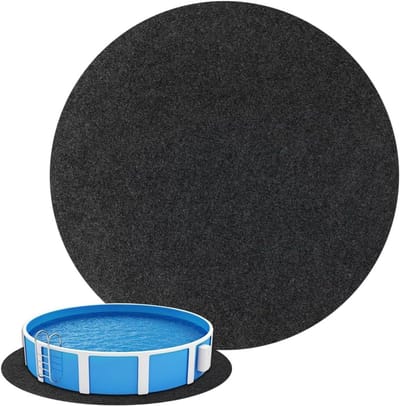 Beschermende Grondmat voor Zwembad 4 m - Waterdichte, UV-bestendige en Scheurvaste Mat voor Ondergrondse Zwembaden, Ideaal voor Tuin en Buitengebruik