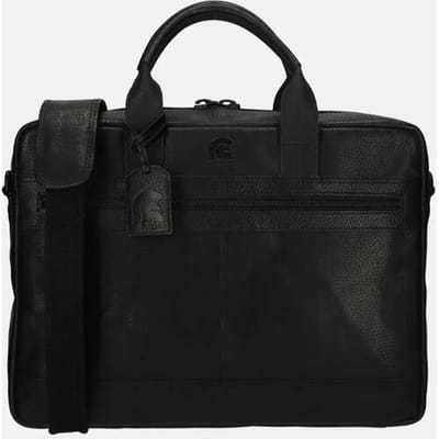 Pylos59 Laptoptas / Werktas / Aktetas - Sarda - 15 inch - Leer - Zwart