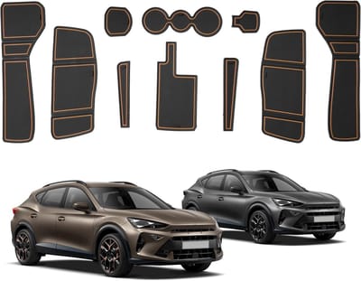Non-slip rubberen matten voor Cupra Formentor 2021-2024, geschikt voor console, bekerhouder en deurseams, optimale bescherming en demping