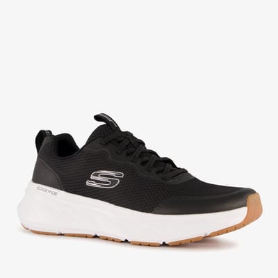 Skechers Edgeride Rekze Textiel Heren Zwart/Wit Sneakers