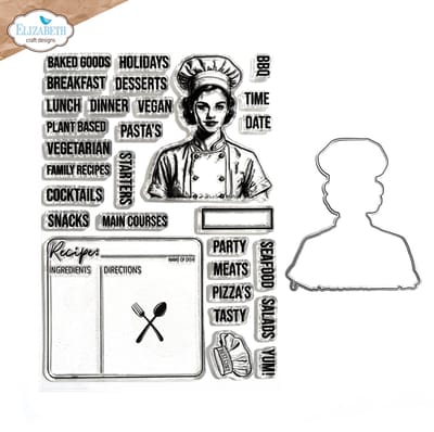 ECD Let's cook stamp and die set