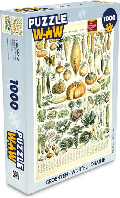 Puzzel Vintage - Groenten - Wortel - Kunst - Adolphe Millot - Oranje - Legpuzzel - Puzzel 1000 stukjes volwassenen
