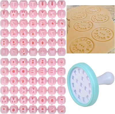 Set van 86 Plastic Koekjesuitsteekvormpjes met Letters en Cijfers voor Taartdecoratie en Koekjes versiering