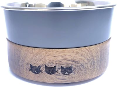 Adori Voerbak Ø11 cm - Kattenvoerbak - Donkergrijs