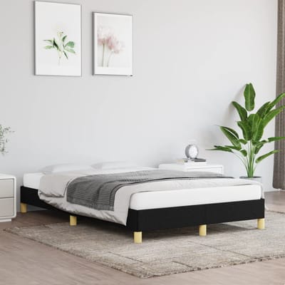 vidaXL - Bedframe - zonder - matras - 120x200 - cm - stof - zwart
